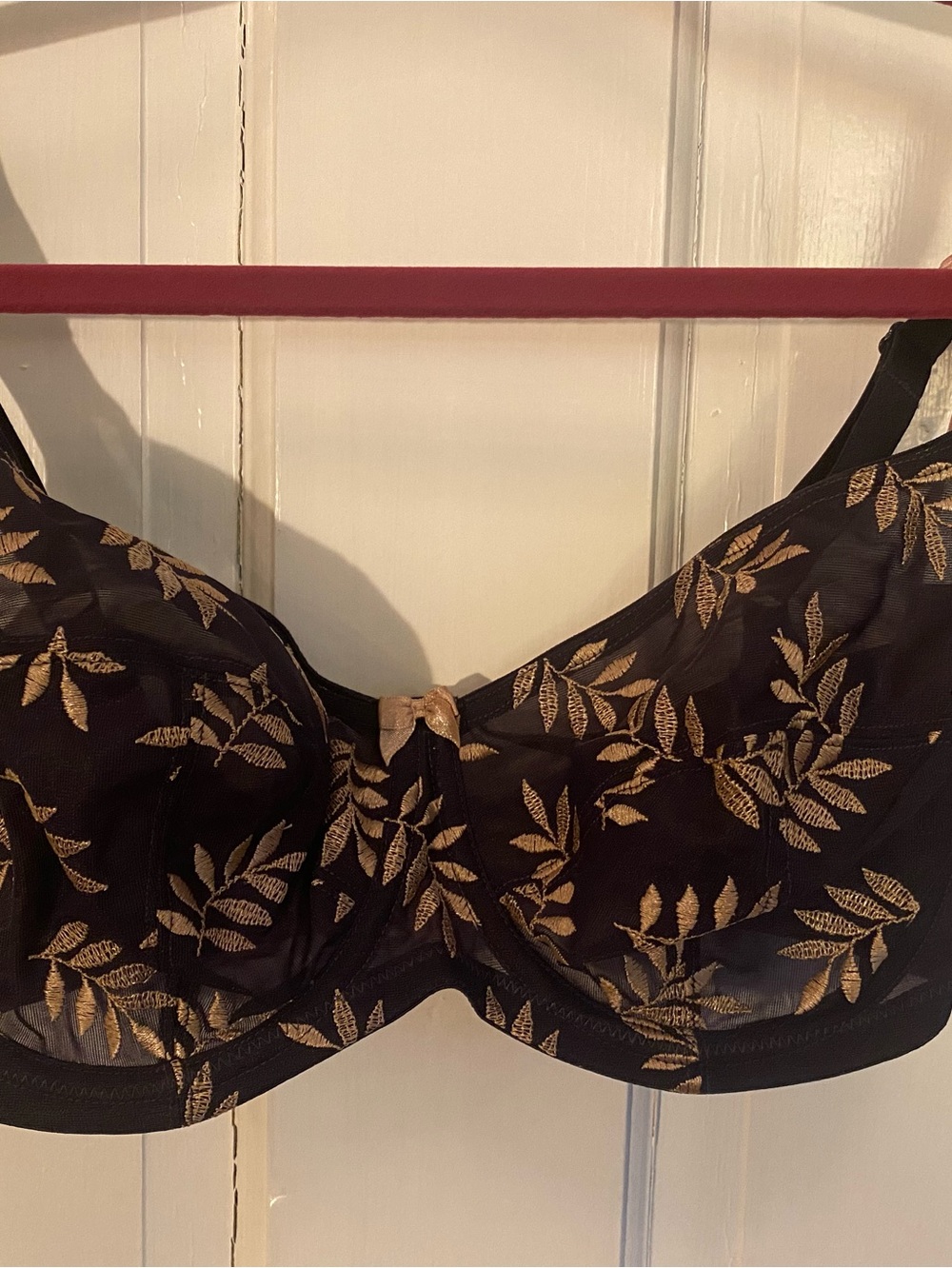 Panache Tango balconnet bra in navy and gold. Size 32FF US 70FF EU 10FF AUS